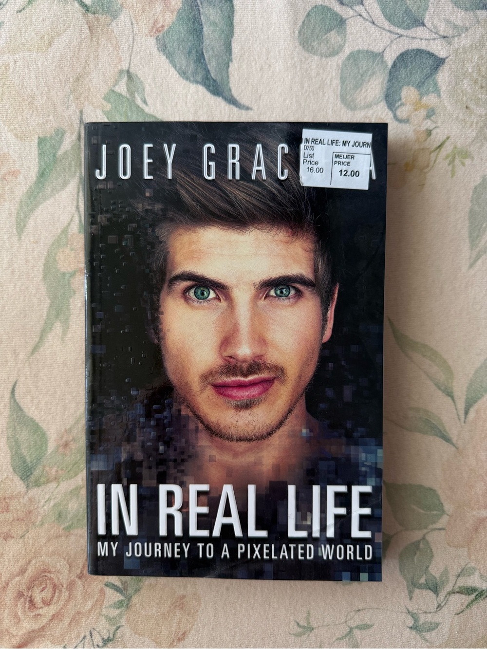 Joey Graceffa "In Real Life" Hardcover Book - Black & Green Cover
